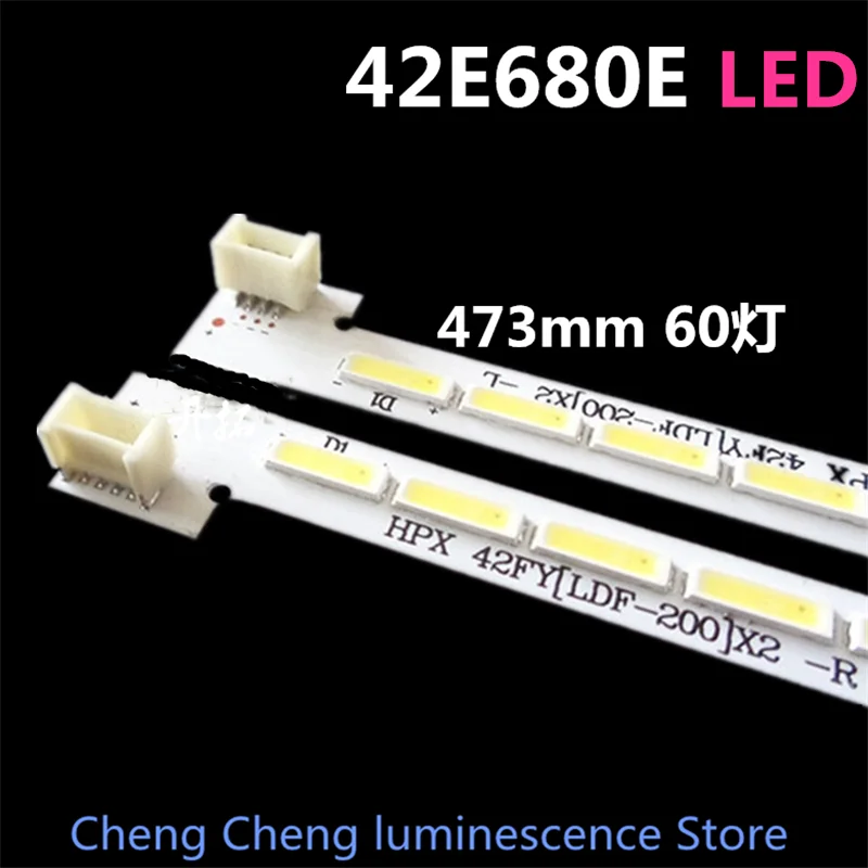 2 шт./компл. 60 светодиодов 473 мм светодиодный ная панель для 42E510E фотолампа яркости (фото)-оформление 2 шт./компл. 60 светодиодов 473 мм светодиодный ная панель для 42E510E фотолампа яркости (фото)-оформление