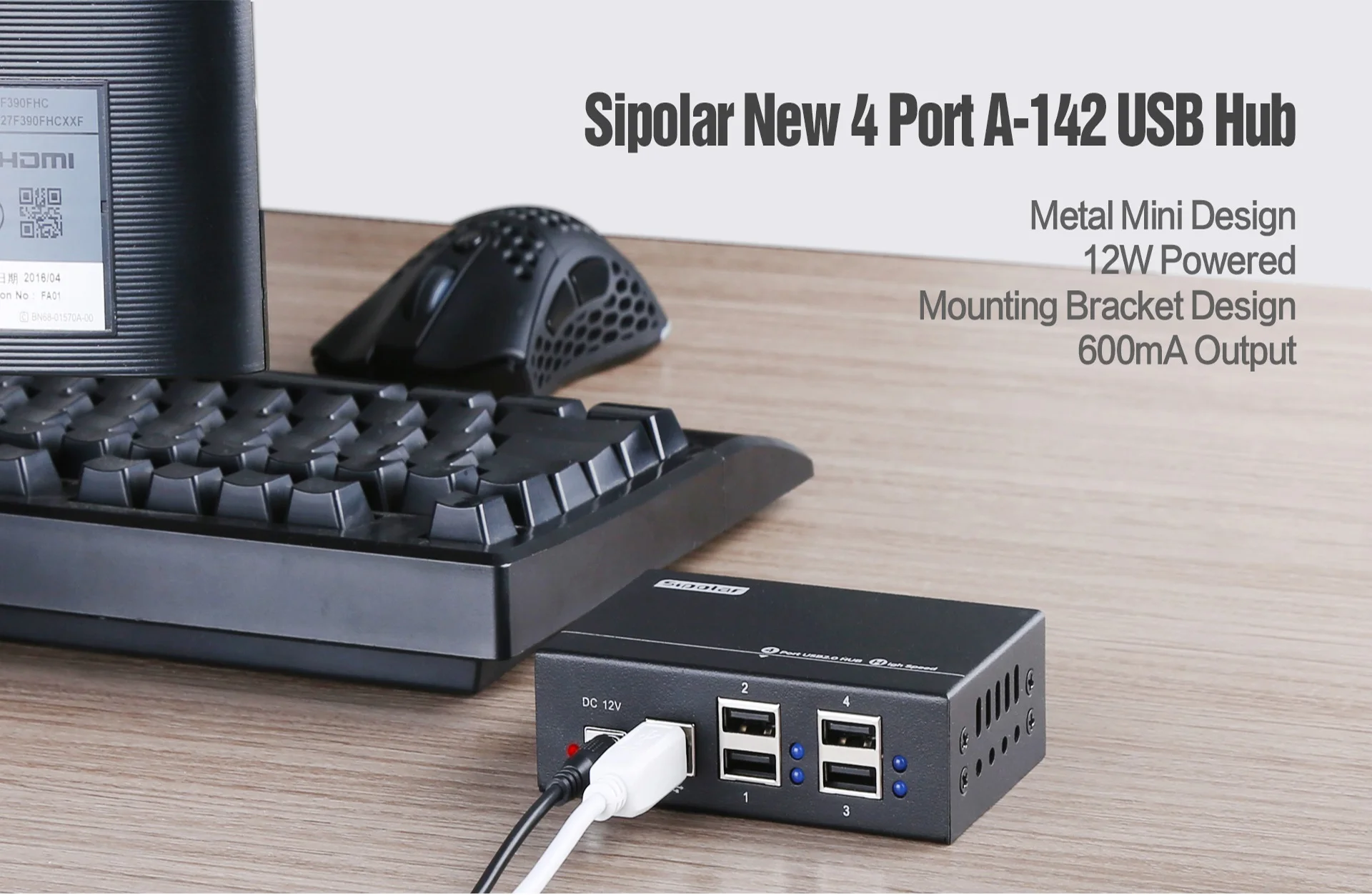 Металлический Высокоскоростной USB-концентратор Sipolar 2 0 с 4 портами USB-разветвитель