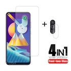 4-в-1 для Samsung Galaxy M11 стекло для Samsung A51 закаленное стекло для Samsung A51 A71 A31 A21S A11 A50S M21 M31 M11 стекло объектива