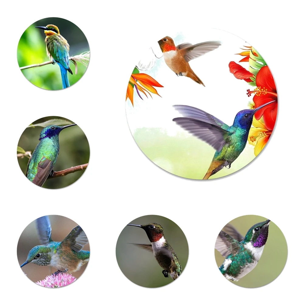 Hummingbird Watercolor Animal Badge Brooch Pin Accessories For Clothes Backpack Decoration gift | Дом и сад