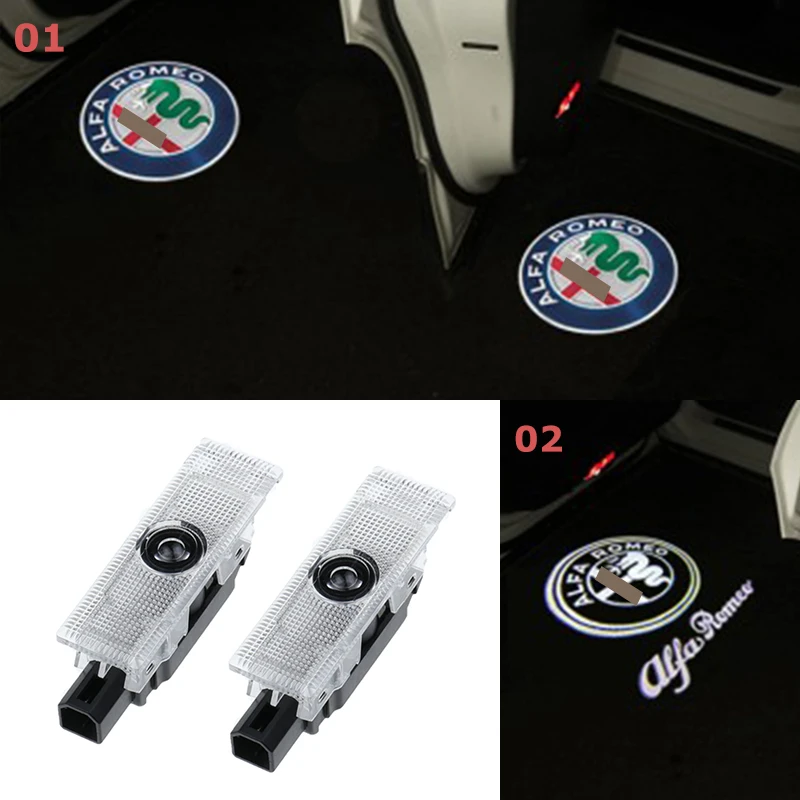 Автомобильный Дверной Декор Светильник аксессуары для Alfa Romeo Giulia Mito 159 Stelvio паук