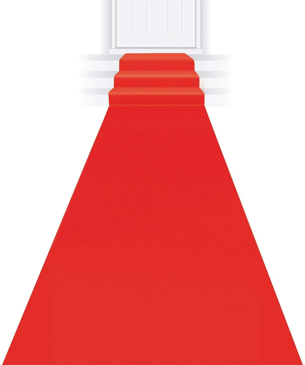 Alfombra roja de 4,5 M/15 pies, alfombra para fiesta de bodas, pasillo, decoraci&oacute;n roja, tela no tejida para bodas al aire libre, grosor: 0,8mm-0
