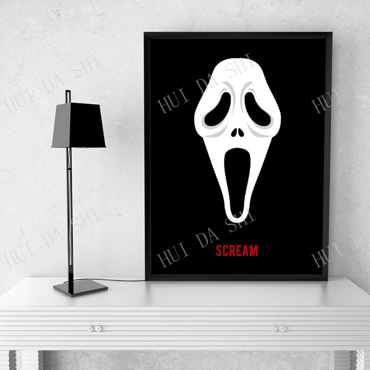 

Scream, Scream film poster, Scream mask art, Scream Minimalist art, 90s movies, Terror movie print, Slasher Movie