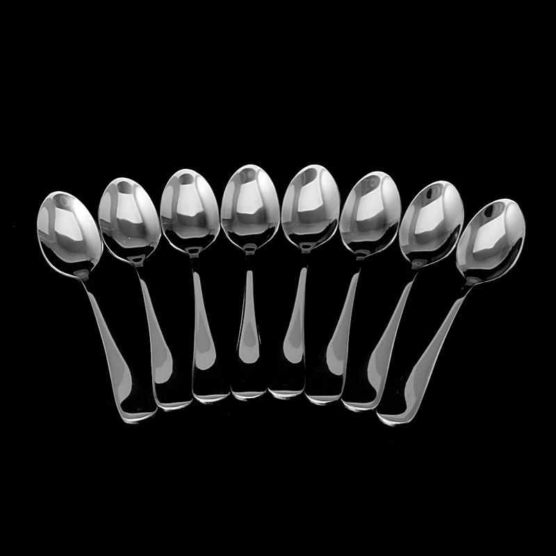 8 Pcs Demitasse Espresso Stainless Steel Spoon Tea Coffee Soup Rice New | Дом и сад