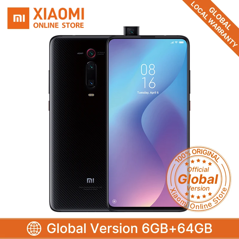 Xiaomi mi 9T 6GB 64GB глобальная версия Red K20 Смартфон Snapdragon 730 Восьмиядерный 6 39 ''AMOLED 48MP