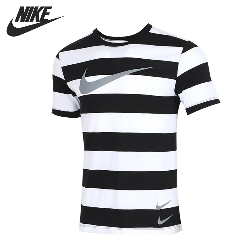 Мужская футболка в полоску NIKE AS M NSW SWOOSH оригинальная спортивная одежда с коротким