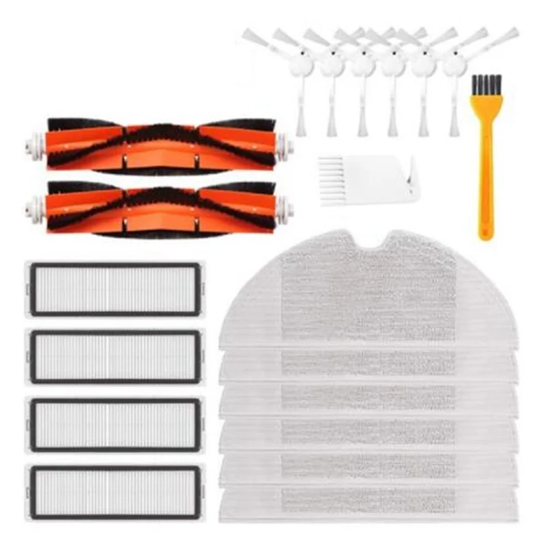 

HOT！-Hepa Filter Main Brush Mop Cloth Replacement Kits for Xiaomi Mijia 1C / STYTJ01ZHM Robot Vacuum Cleaner Accessories