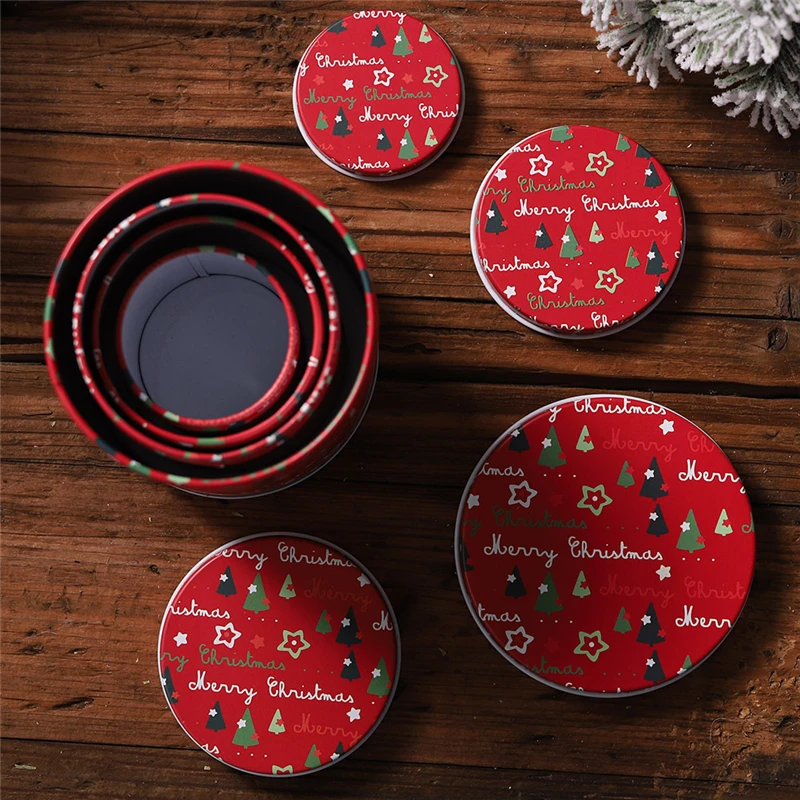 2019 Рождество Новый Год Жестяная Банка коробка для конфет Подарочная хранения