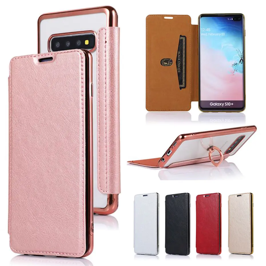 Покрытие флип чехол для samsung Galaxy S10 e S9 S8 Plus Note 10 9 8 Pro A10 A20 A30 A50 A70 телефона с Чехол
