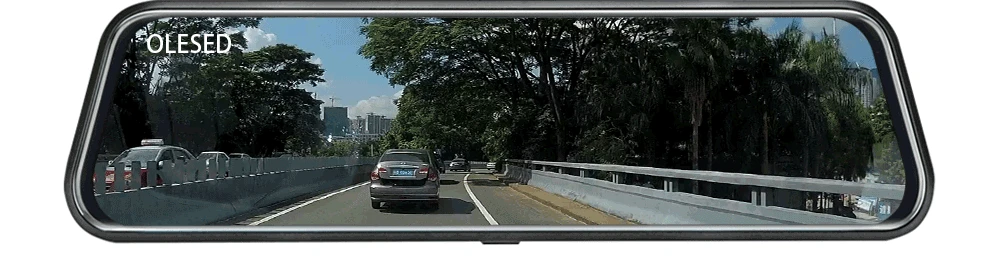 Full Hd привод рекордер 1" ips Автомобильный видеорегистратор с сенсорным экраном зеркало поток зеркало заднего вида тире камера видеорегистратор Двойной объектив автомобильная камера