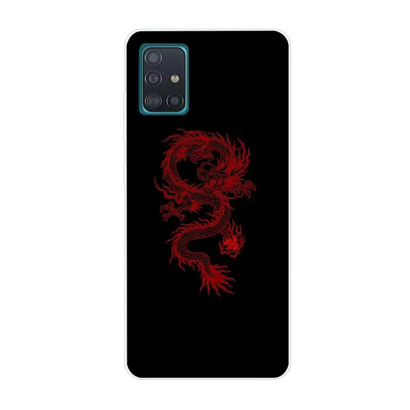 

Mysterious Oriental myths legends Chinese dragon totem Phone Case For Samsung S5 S6 S7 S8 S9 S10 S20 S21 Edge Plus E Fe Lite