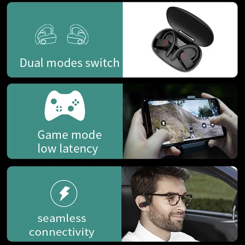 TWS + настоящие беспроводные наушники 5 0 EDR Hi Fi Bluetooth шумоподавляющие спортивные с