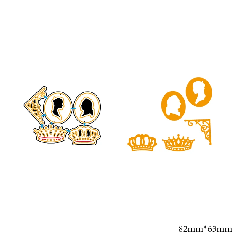 

Crown of the king cutting mold DIY scrapbook album decoration supplies clear stamp mold paper card