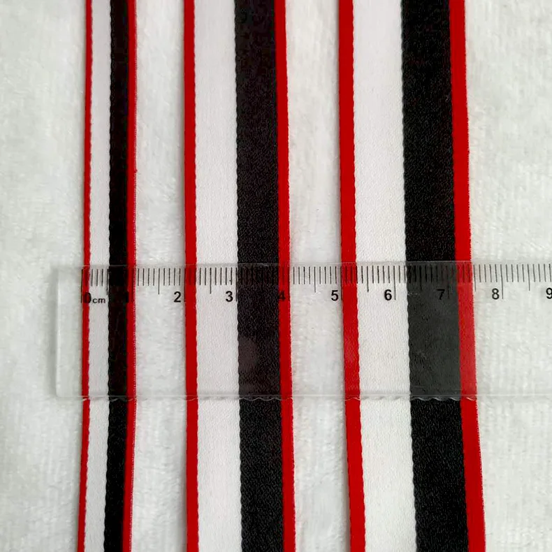 

10-25mm Red White Black polyester stripes carnival bowknot children's birthday gift webbing DIY brooch Party sewing accessories