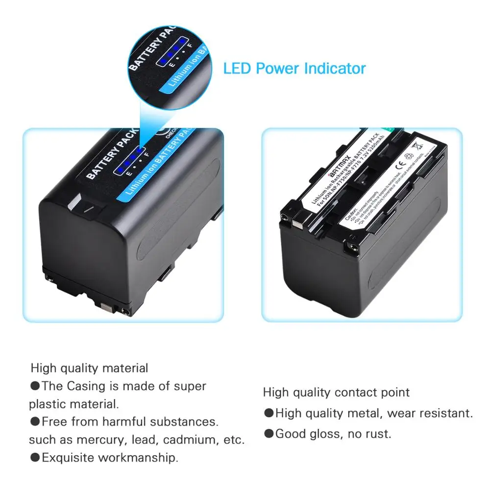 4x5200 мА · ч NP-F750 NP F750 F730 F770 аккумулятор со светодиодным индикатором питания + ЖК