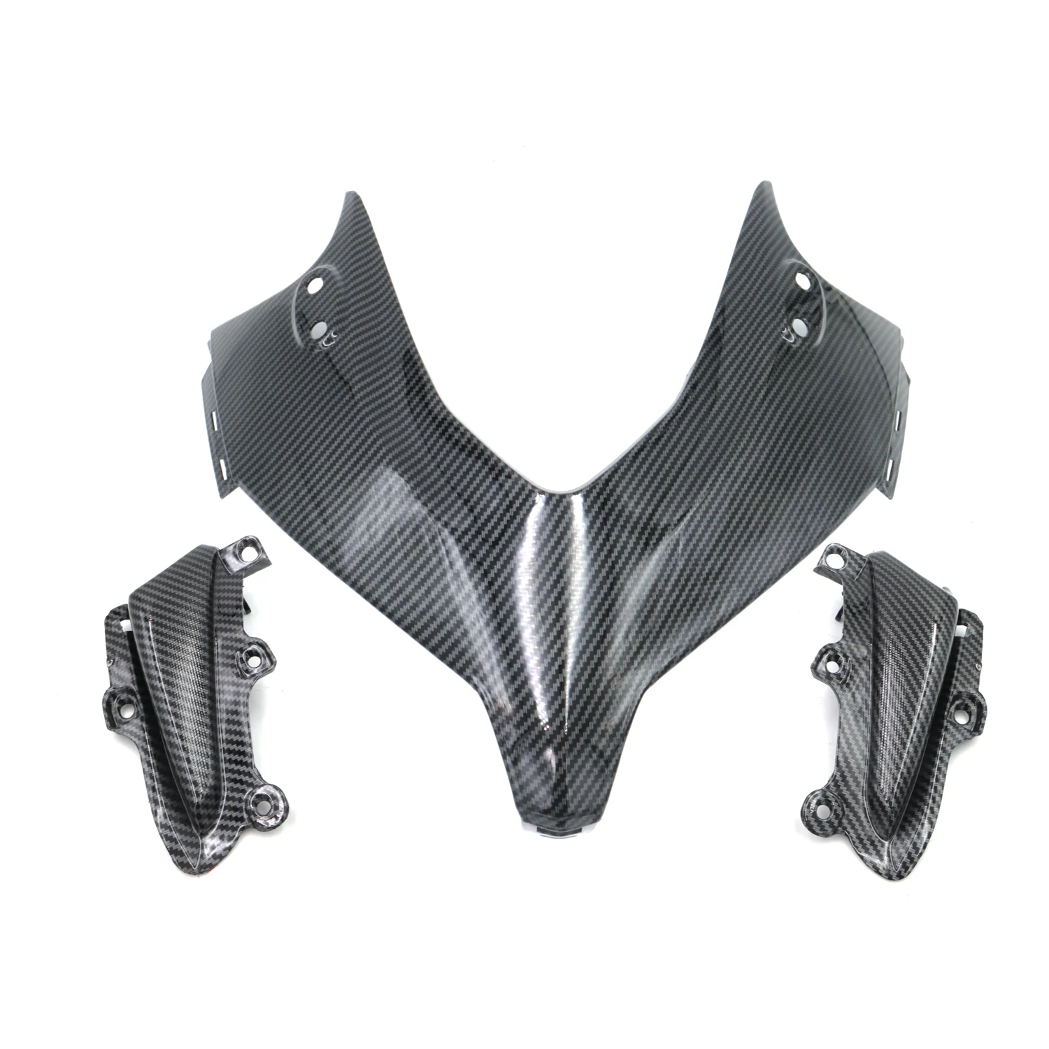 

Для HONDA CBR500R 2013 - 2015 ABS с углеродным волокном внешний вид Передняя верхняя носовая фара боковой обтекатель