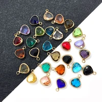5pcsbag of exquisite almond shaped natural crystal pendant 10x6mm diy handmade jewelry accessories ladies jewelry
