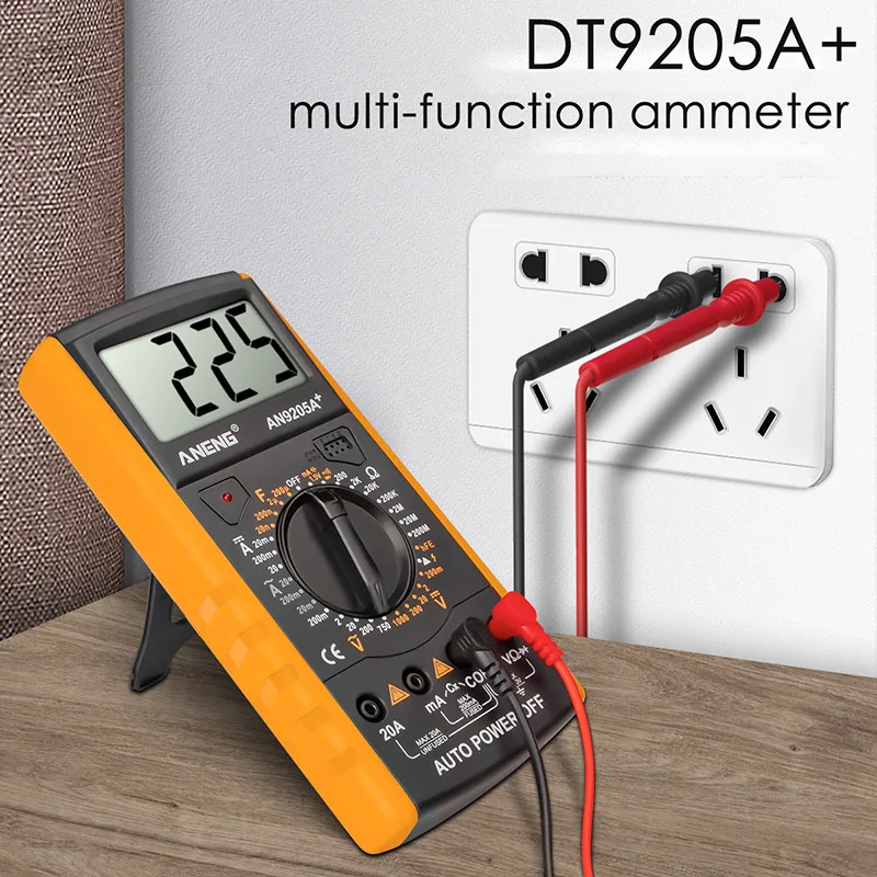 

Professional Multimeter AC DC Voltage Current Resistance Capacitance HFE Diode Tester Multimeter Professional