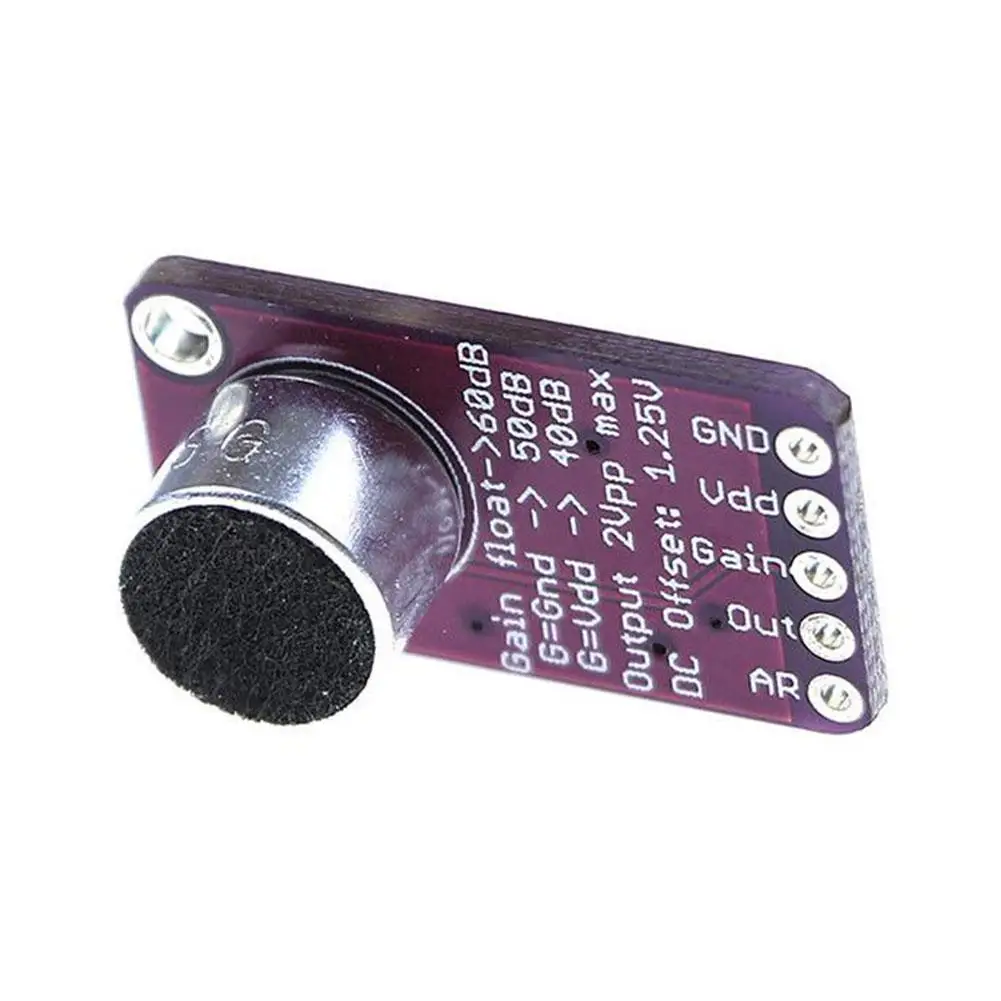 

Electret Microphone Amplifier Stable MAX9814 module Microphone AGC Amplifier Control Gain Auto High-Performance Module O7B3