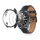 Защитный чехол + Защита экрана для Samsung Galaxy Watch 4 44 мм 46 мм Watch 3 45 мм 41 мм, мягкий чехол из ТПУ, закаленное стекло