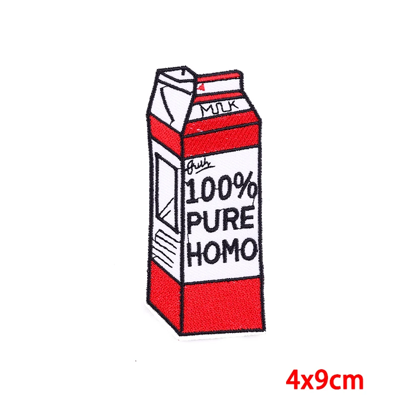 Симпатичные патчи для бутылок молока и напитков с вышивкой на детской одежде