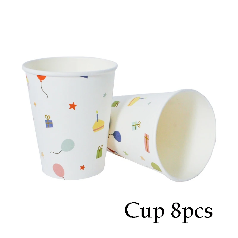 Мультяшная Рождественская одноразовая посуда бумажная тарелка украшения для