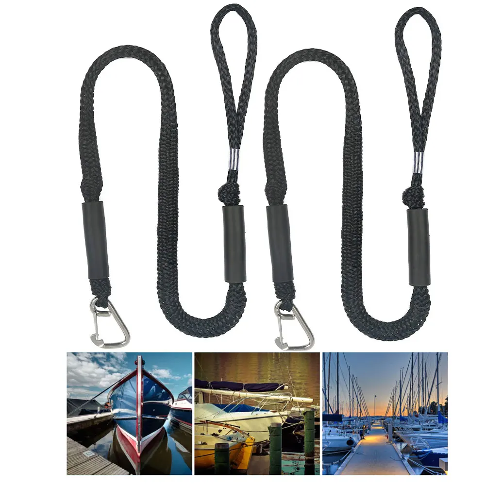 

Boat Bungee Dock Lines Shock Bungee Docking Rope Stretchable Mooring Rope Foam Float Fishing 2 Packs Boat Pontoon Accessories