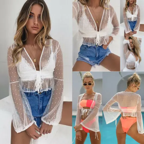 Новое сексуальное Элегантное летнее бикини накидка саронг платье Купальник