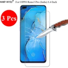 Закаленное стекло 3 шт.лот 9H 2.5D, Защита экрана для OPPO Reno3 Pro India, защитная пленка 6,4 дюйма + инструменты для очистки