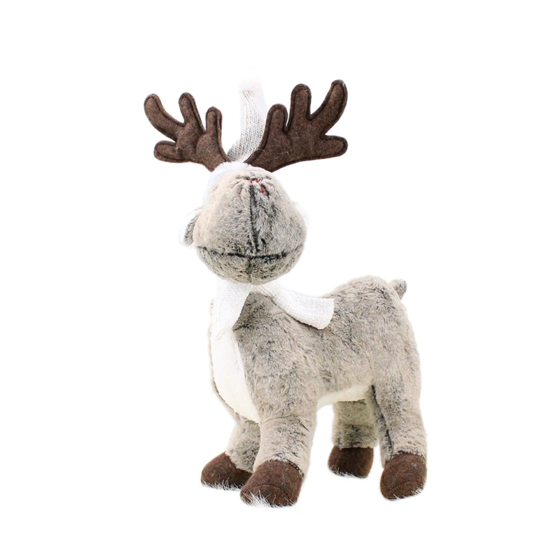 

60cm Christmas Elk Doll Nordic Plush White Reindeer Cute Ornament Hotel Home Party Festival Decoration Kids Gift Toy