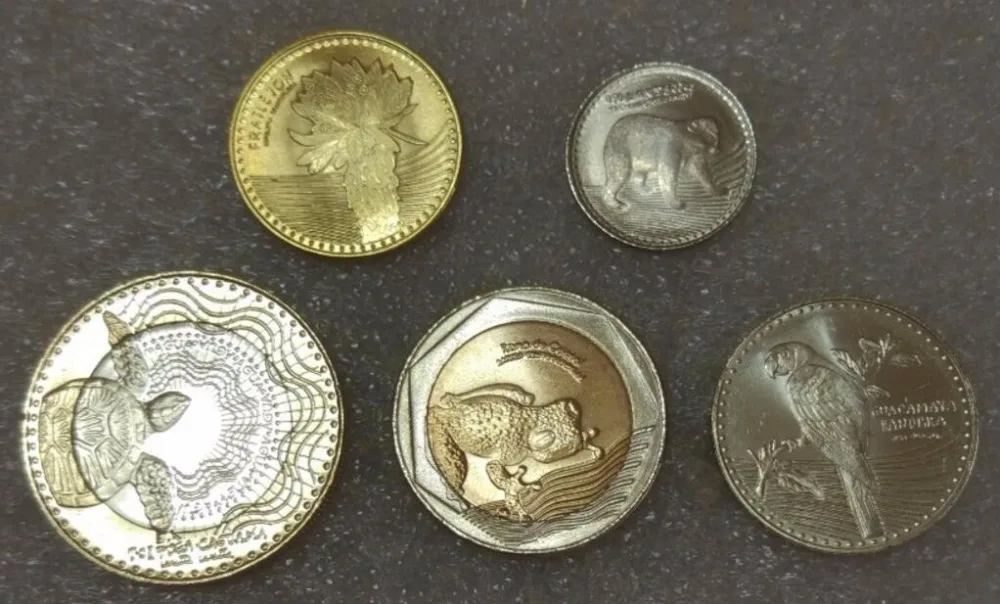 Набор из 5 шт. Колумбия 100% настоящая памятная монета оригинальная коллекция|coin