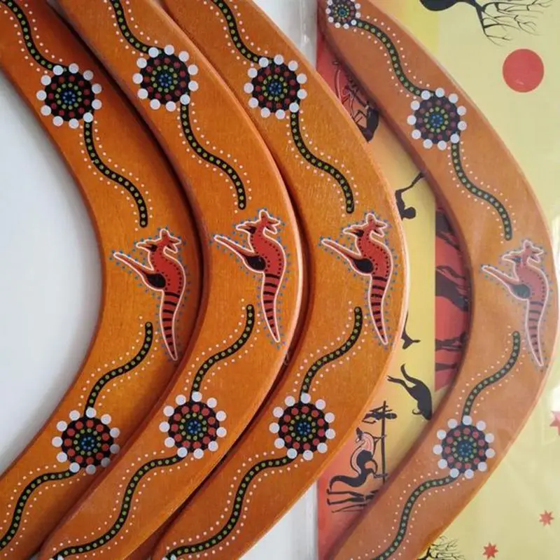 Деревянный бумеранг безопасный детский для бросания светильник без ветра |