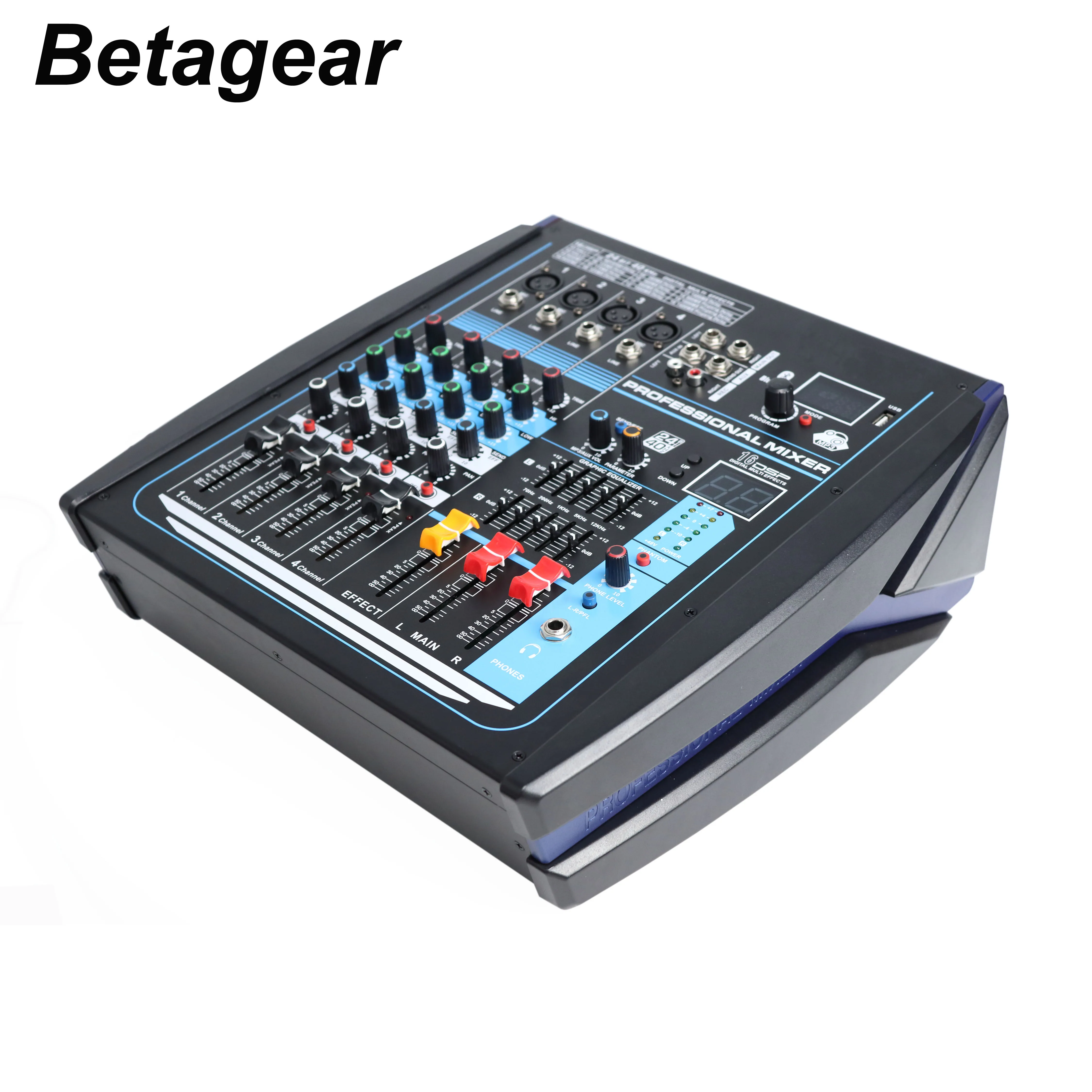 Миксер betagear для DJ с bluetooth 4 канальный усилитель миксер мощный звук консольный