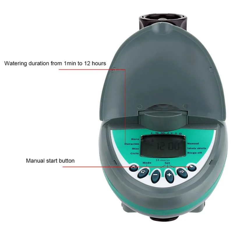 

Home Automatic Smart LCD Display Water Timer Controller Electronic Garden Irrigation Watering Timer System