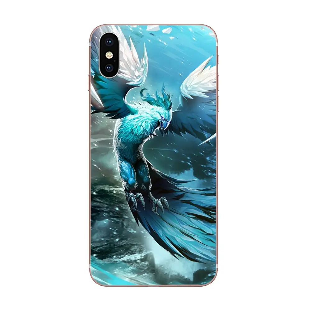 Восходящий огненный феникс птица тонкий ТПУ сотовый для Apple iPhone 4 4s 5 5C 5S SE 6 6S 7 8 Plus X