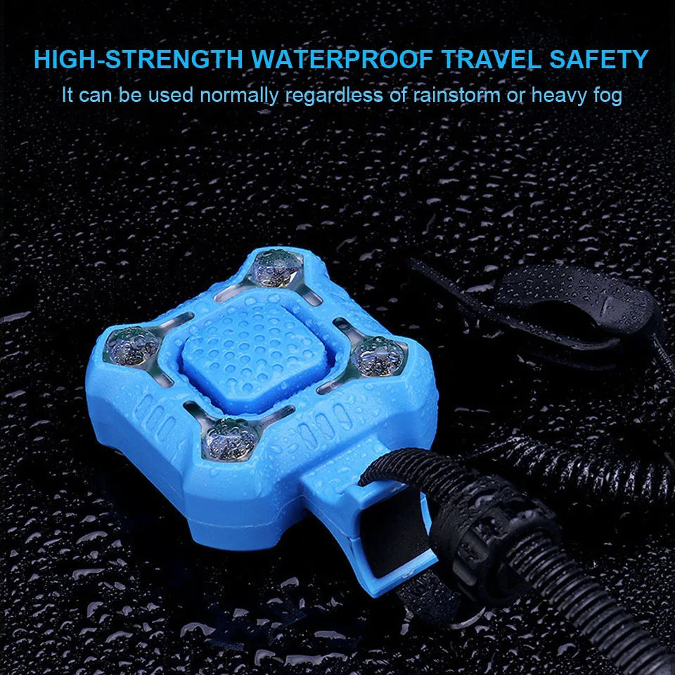 

2 in1 4 Flash Mode Cycling Light 140 db Bike Bell Electric Horn Waterproof IPX6 USB Charging Loud Alarm Security Bicycle Bell