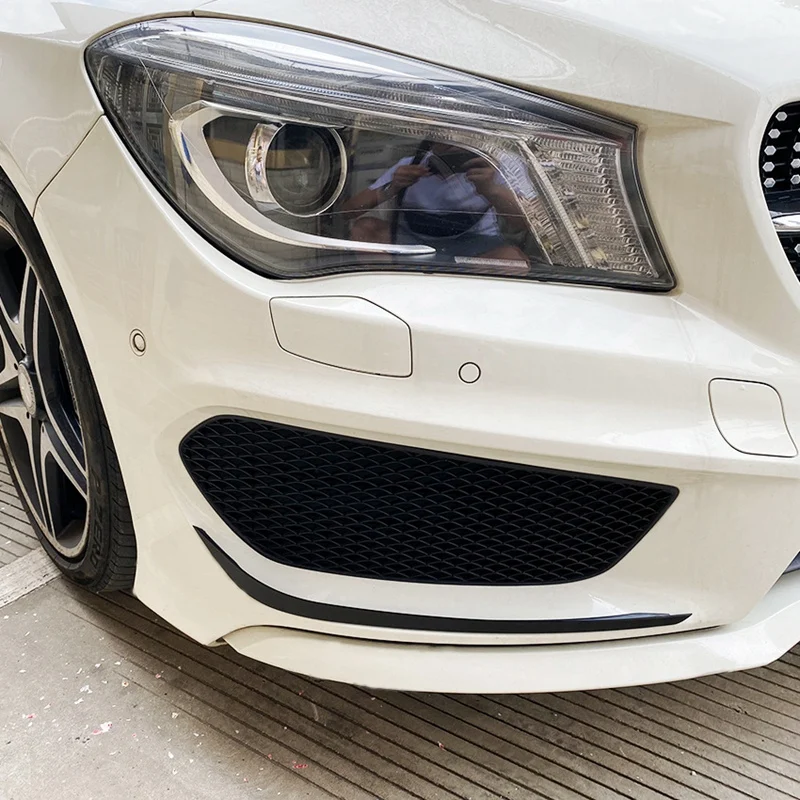 2Pcs Front Bumper Lip Splitters Spoiler for Mercedes-Benz C117 CLA Class CLA220 CLA250 CLA260 AMG 2013-2015 Bright Black | Автомобили и