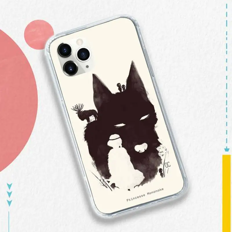 

Anime Princess Mononoke Phone Case for iPhone 11 12 pro XS MAX 8 7 6 6S Plus X 5S SE 2020 XR