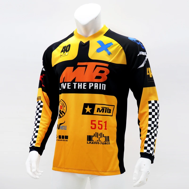 Майка мужская горнолыжная тенниска с длинным рукавом быстросохнущая для езды на