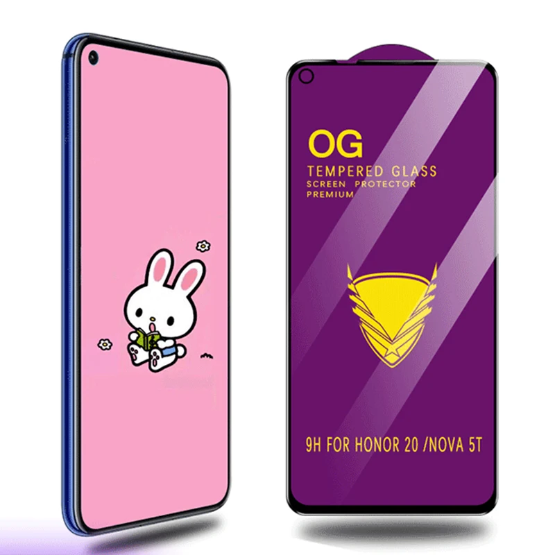 Полное покрытие Защитное стекло для Huawei Honor 20 Pro 20s 10 lite 9X P smart 2019 Закаленное стекло Защитная пленка для экрана