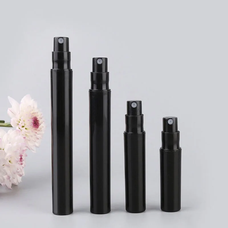 

2ml 3ml 4ml 5ml Empty Perfume Mist Black Spray Plastic Bottle Sample Pen Bottle Small Atomizer Sprayer Vial Container Travel Kit