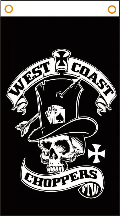 

Custom Flag Motorcycle Banner Chopper Motorcycle Flag 3x5ft Polyester 02