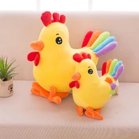2022 new colorful chick doll plush toy large rooster doll cute child baby pillow pillow birthday gift
