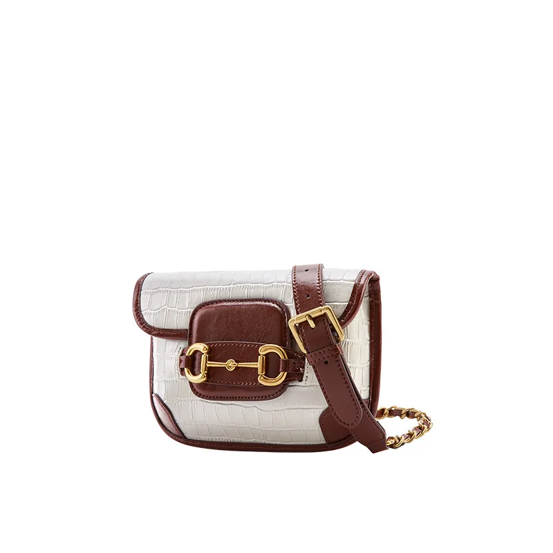 

Niche bag 2021 new chain underarm bag leather saddle bag messenger bag women's single shoulder bag luxury bags