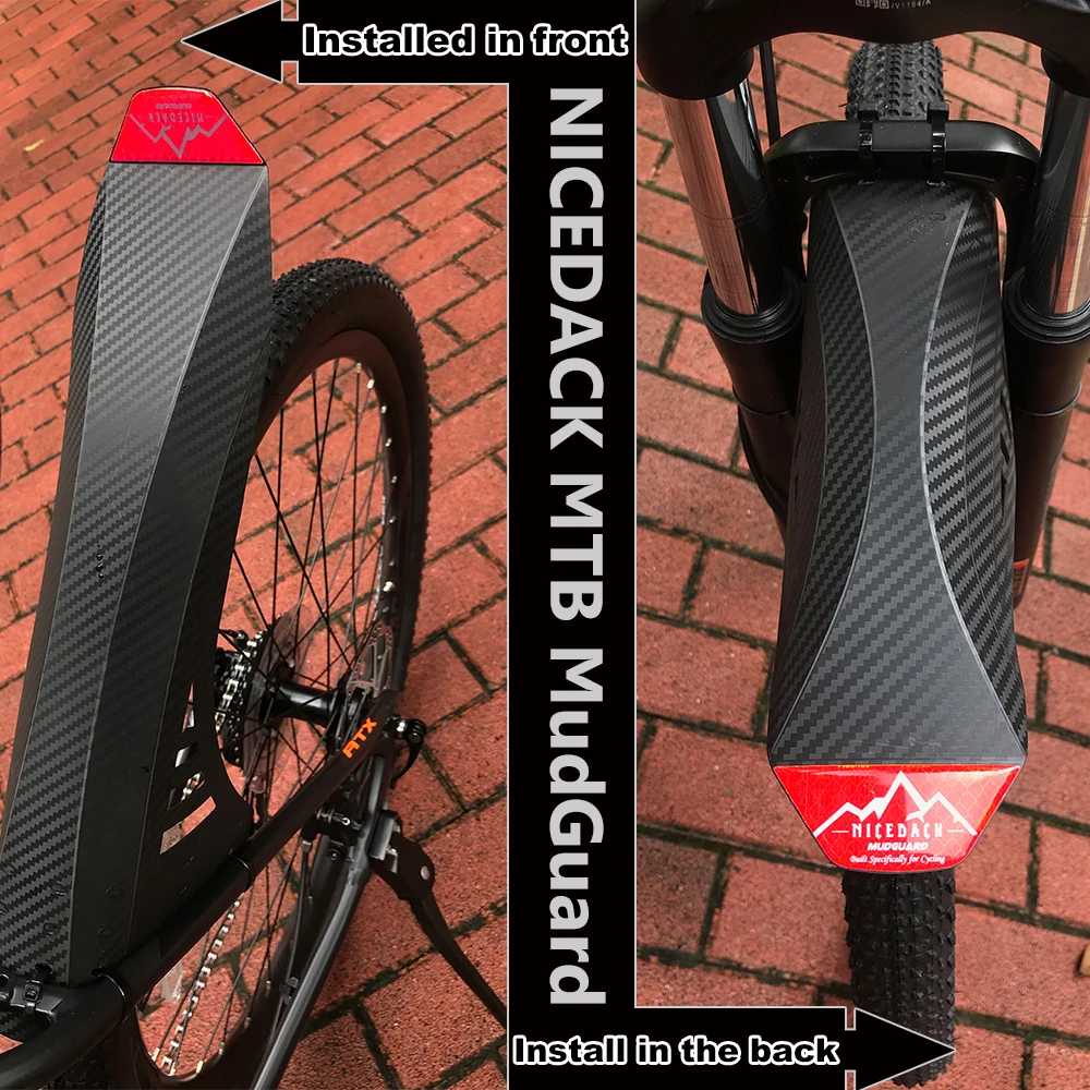 Крыло велосипеда NICEDACK крыло для горного переднее и заднее подходящее 20 &quot26&quot 27 5
