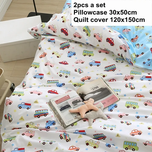 Cars B 2 шт. в наборе) 120x150 см пододеяльник+ 30x50 см наволочка хлопковый комплект постельного белья для детской кроватки Поющая кровать - Цвет: Cars B
