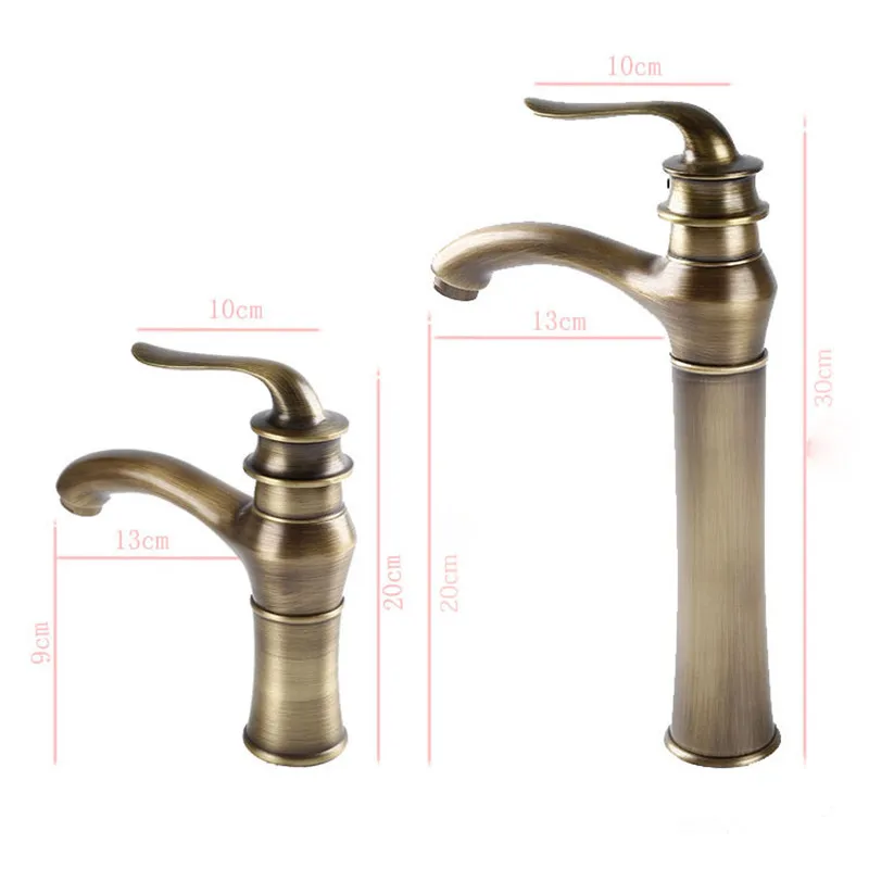 Европейский Стиль Медь кран Ванная комната бассейна горячей и холодной воды для