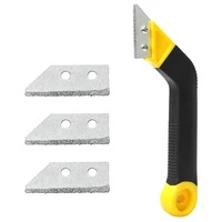 fqyl tile grout saw angled grout saw with 3 pieces extra blades replacement for tile cleaning