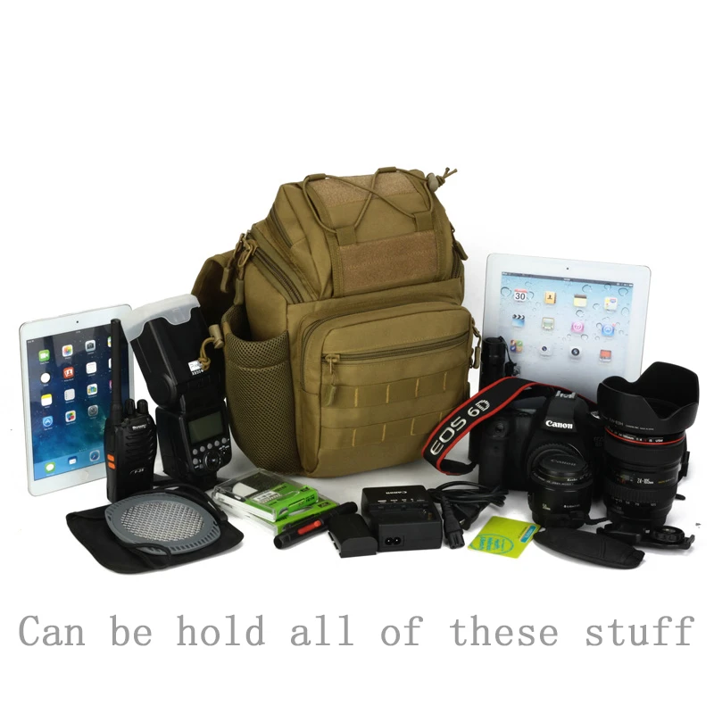 outdoor professional slr camera sport running travel bag single shoulder nylon hunting tactical backpack inclined shoulder bag free global shipping