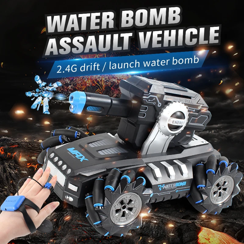 

Hot Sales Shooting Water Bomb Bullet Skidding Drift Off-road Stunt Tank Truck Toys